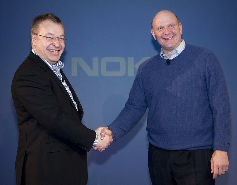 Stephen-Elop_Nokia-President-and-CEO-and-Steve-Ballmer-Microsoft-CEO
