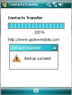 GodswMobile Contacts Transfer Snapshot