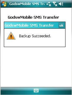 GodswMobile SMS Transfer Snapshot