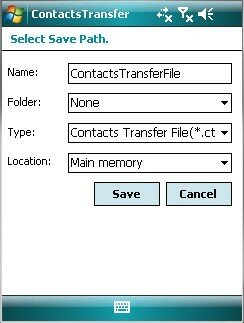 backup windows mobile contacts
